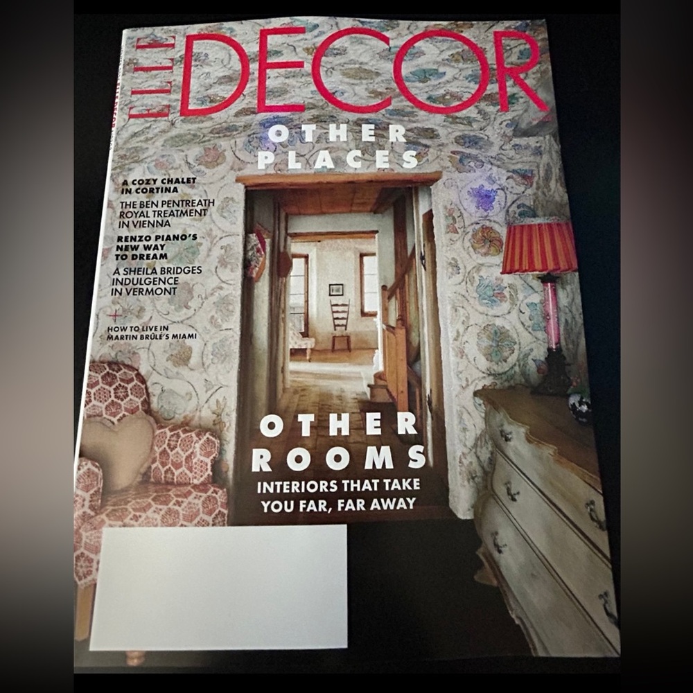 Elle Decor Other Places Magazine Cover Winter 2025 Brand New